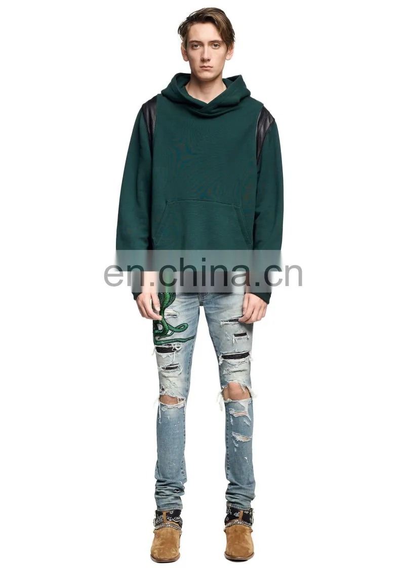DiZNEW Wholesale Damaged Snake Denim Jeans For Pakistan Mens