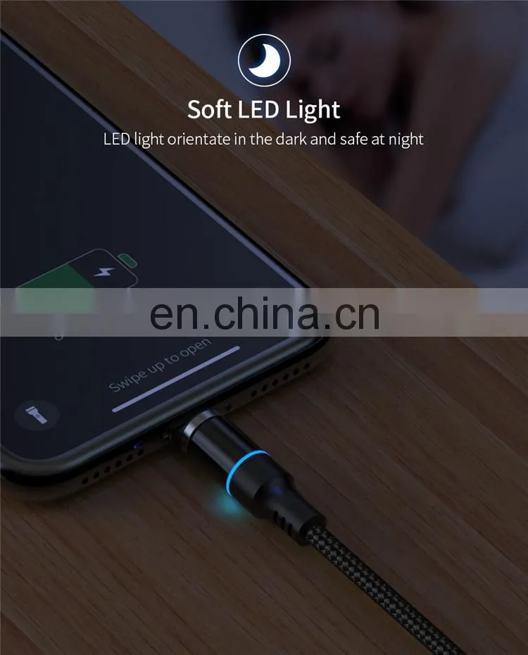 Popular 3A Fast Charging Cable for Iphone 11 Data Cable Android Type-C 3 In 1 Magnetic Fast Charging Charger Line Magnetic Cable