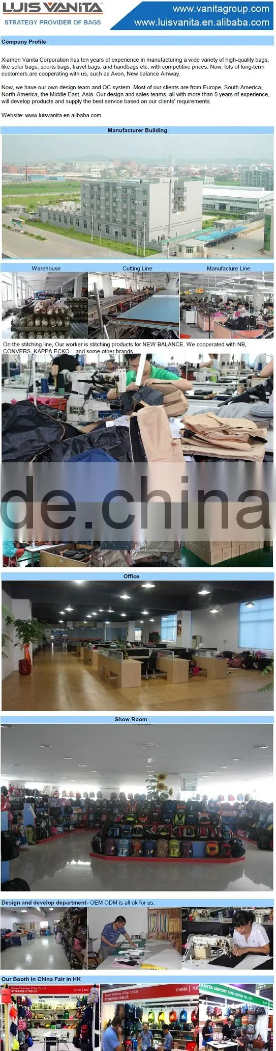 Promotional Cheap Baby Bags Made in China