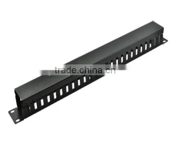 12 port metal+plastic 1 U Cable Manager for telecom