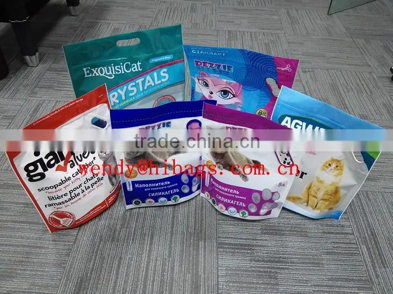 square bottom spot matte finishing food bag with zipper