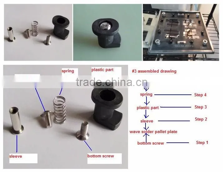 Big Feet Single Side Hold down Clamp for PCB Wave Solder Pallet Accessories