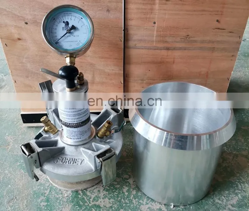 Concrete air content meter