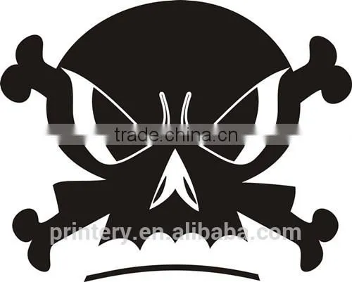 Skull car window light film sticker, removable window gel stickers,gel sticker winow glass stickers