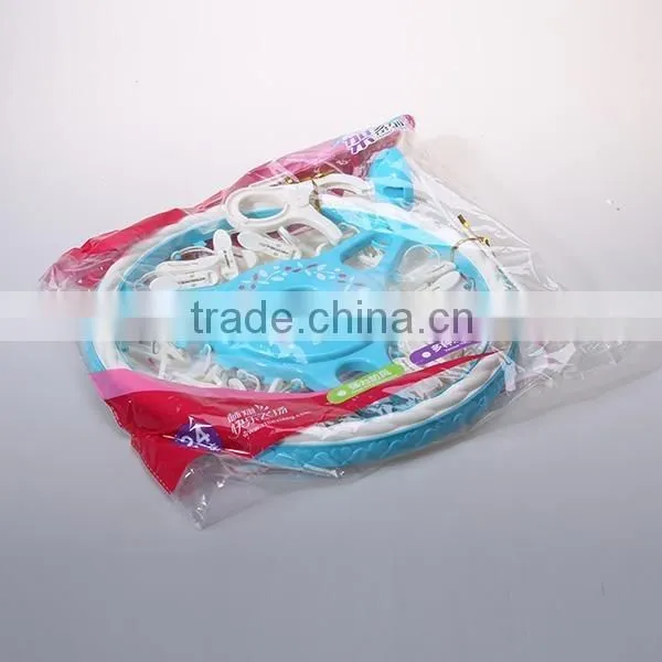 High Quality Round Shaped Plastic Drying Hanger 24 Pegs/set