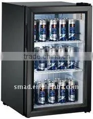 Glass door mini beverage drinks beer refrigeratored showcase cooler