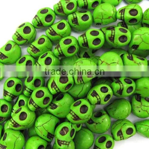 Various colors skull turquoise beads jewellery findings charms cheap price