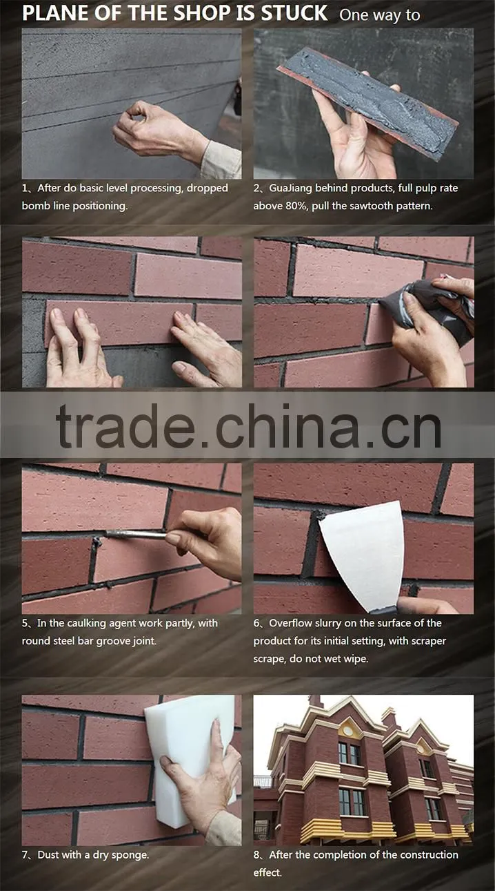 Flexible clay Modern house design Unique Exclusive stacked stone tiles