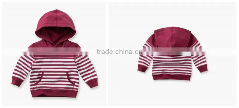 2015 the newest stripe long sleeve hoody for 4-7 years boys 100 cotton direct from clothing factory