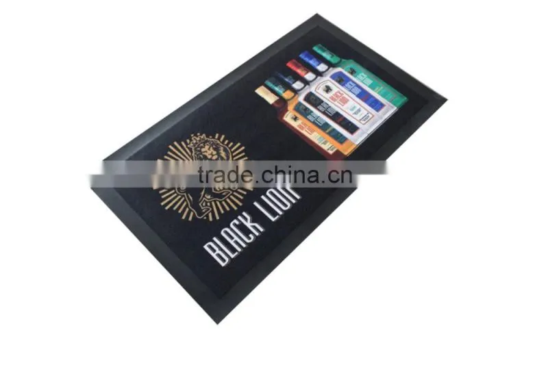 Distinctive cheap colorful printing flexible wholesale bar mat, bar runner, spill mat