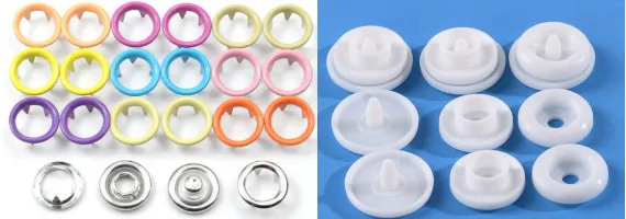 Metall-Druckknopf mit Prong-Ring vs. Kunststoff-Druckknopf: Vorteile und Anwendungsszenarien