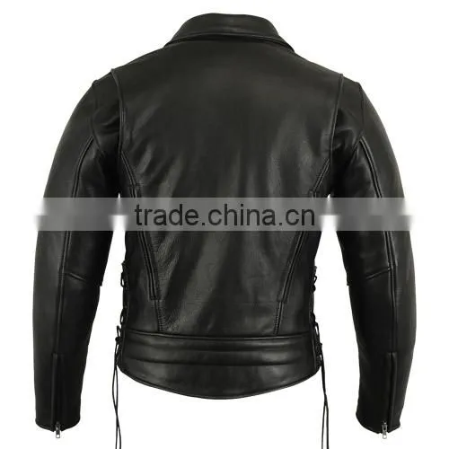 Motorbike Black leather jackets Motorbike Racing biker wear
