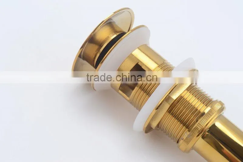 New Polished Gold Pop Up Bathroom Basin Waste Drain