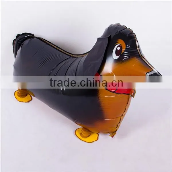 Mylar balloon wholesale EN71approved animal cute dog shaped helium balloon