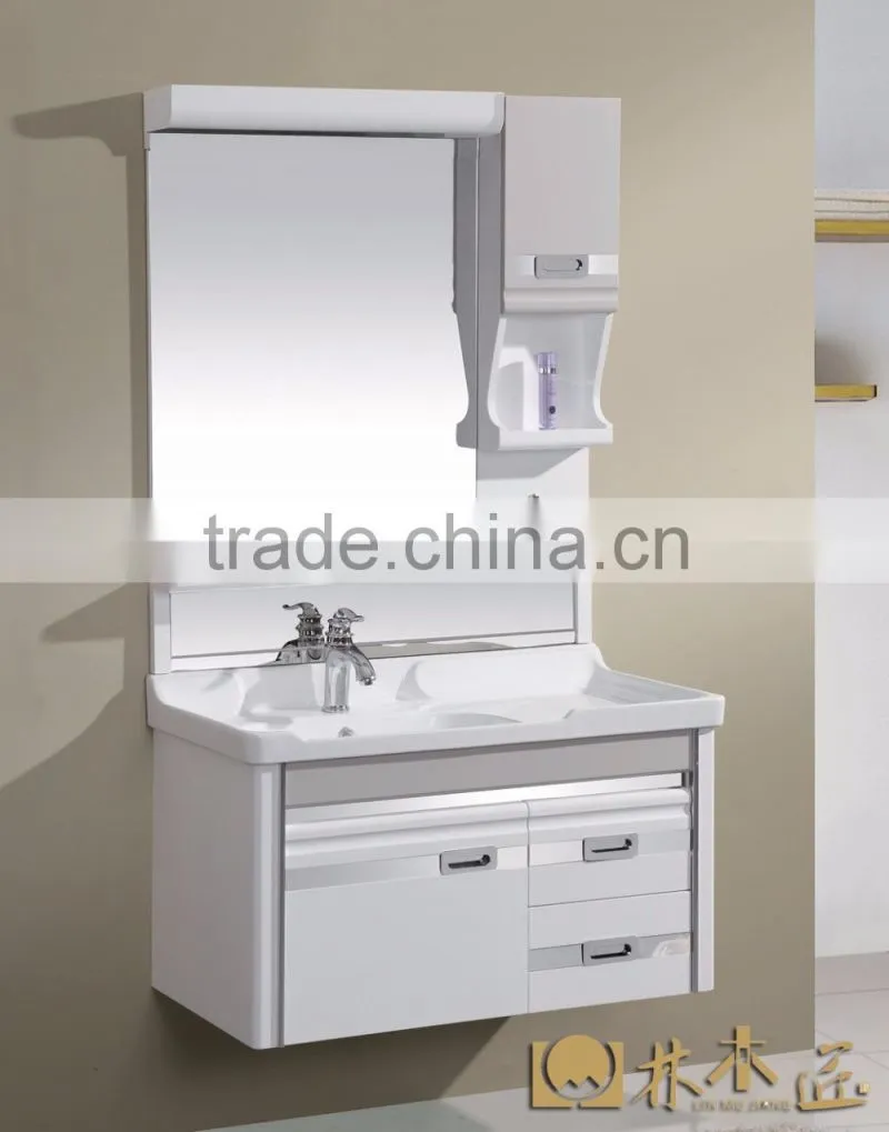 A cabinet of two drawers with different styles pvc bathroom cabinet (EAST-25074/25137/25140/25063/25061)