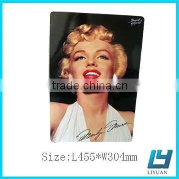different sizes metal tin sign