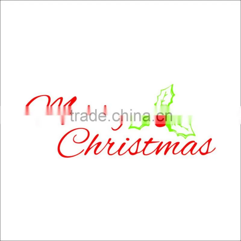 ALFOREVER Mix color merry christmas design sticker,christmas design decals