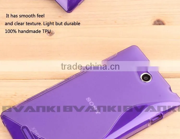 New S Line TPU Silicone Gel case for Sony Xperia C S39h Cheap Price TPU S Line Back Cover Case for Sony Xperia C S39h C2305