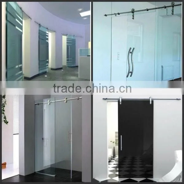 round tube glass door handle lock
