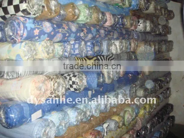 polyester cotton printed stock wholesale poplin fabric