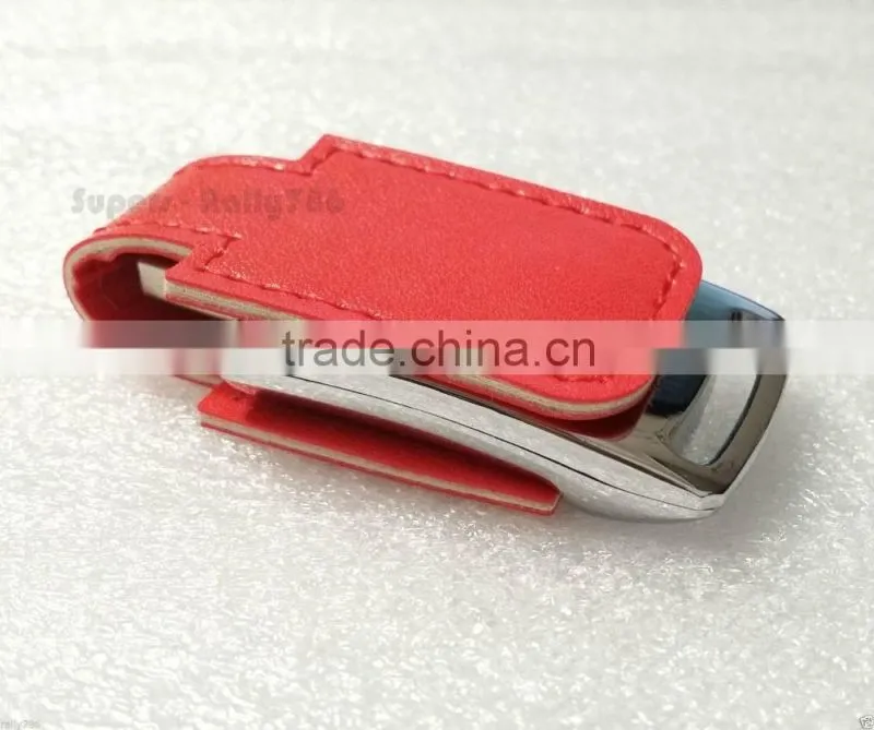 Custom high quality pu leather usb memory stick 1G 2G 4G 8G 16G 32G 64G with embossed logo