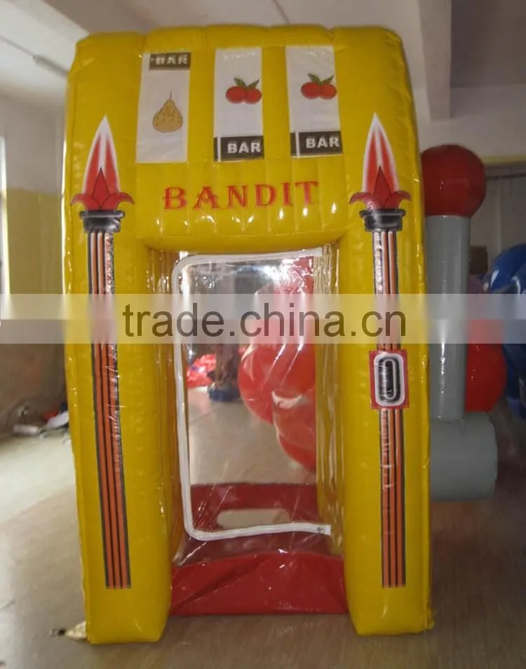 Customized promotional inflatable money machine
