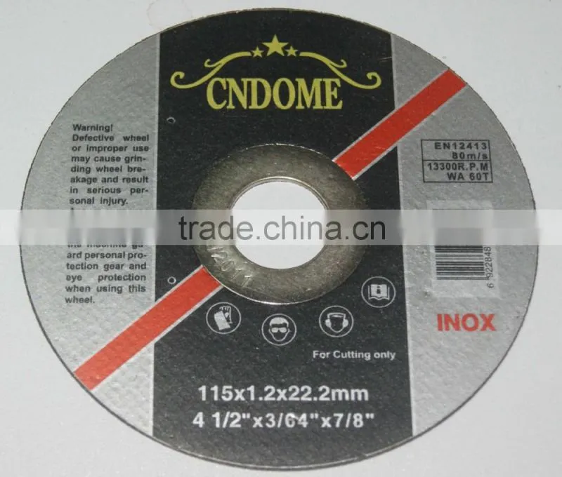 115mm super thin Cutting disc for stainless steel