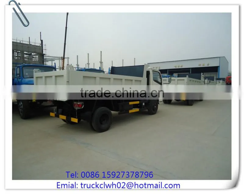 3 ton dumper, DF small dump truck, left hand drive tipper truck
