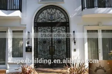 Villa & garden wrought iron door french doors used exterior door