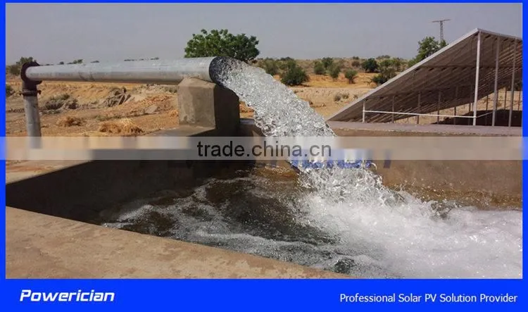 18.5KW Solar Pump System Flow 95CBM/h Head 41m Water Tower Supply Well Irrigation