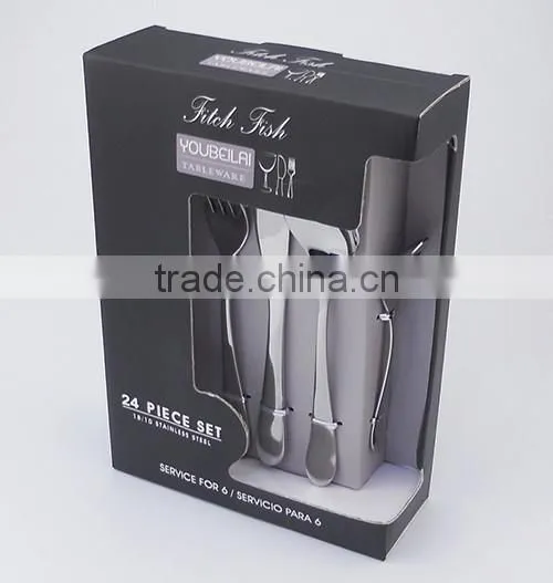 copper plated flatware cultery set 6063