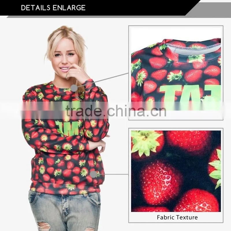 latest fashion women sublimation printed hoodies cool custom sublimation hooded sweatshirt