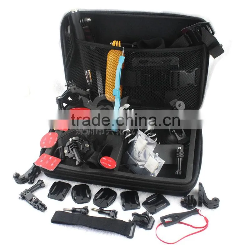 Family Kit 36 in 1 accessories for Gopro Go Pro accessories set Outdoor equipment for surfing selfie car mount tripod