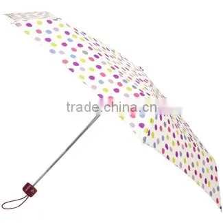 Fashioned fabric cotton polka dot umbrella wholesale cheap oem umbrella