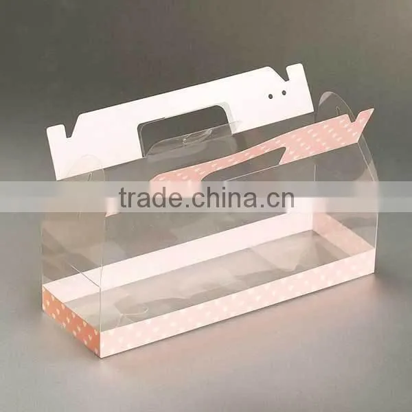 New customized manufacturer of PET PVC PP clear macarons box for all amount