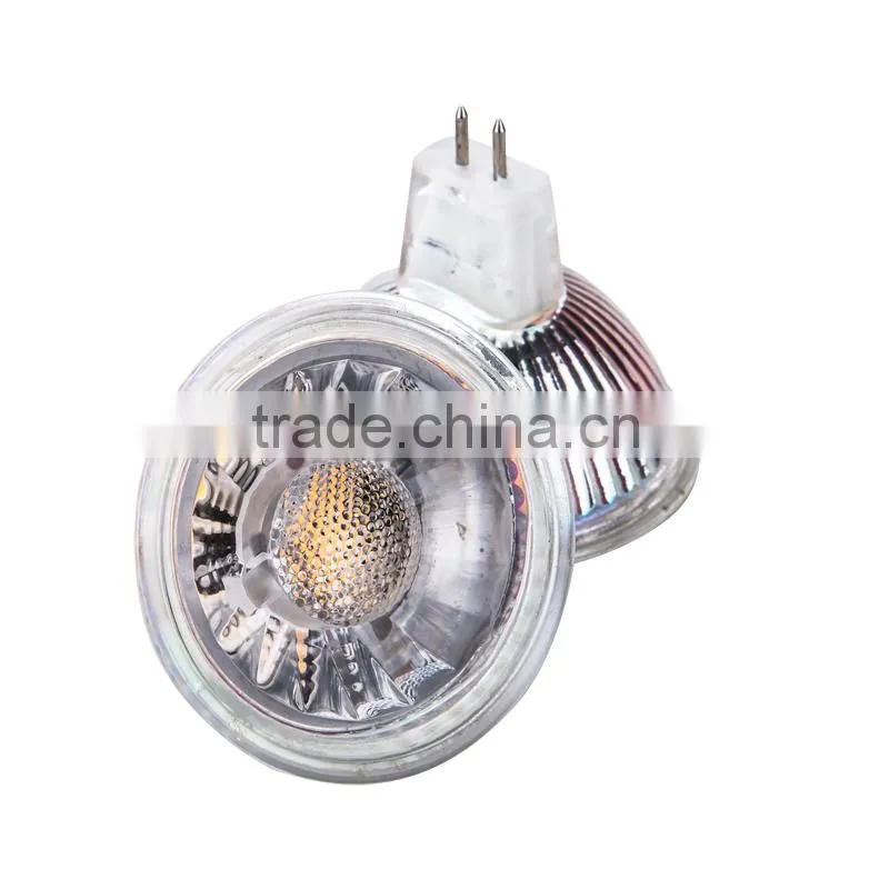 5W 400LM MR16 LED Glass COB Spot Light AC85-265V GU5.3 LED Light