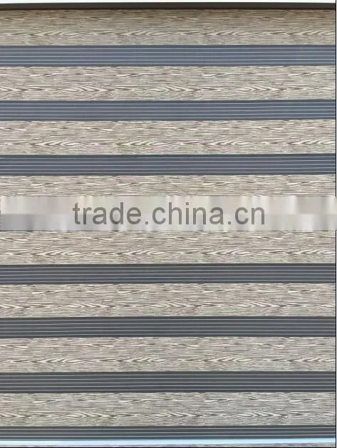 Europen Style Wooden Line Zebra Blinds Fabric