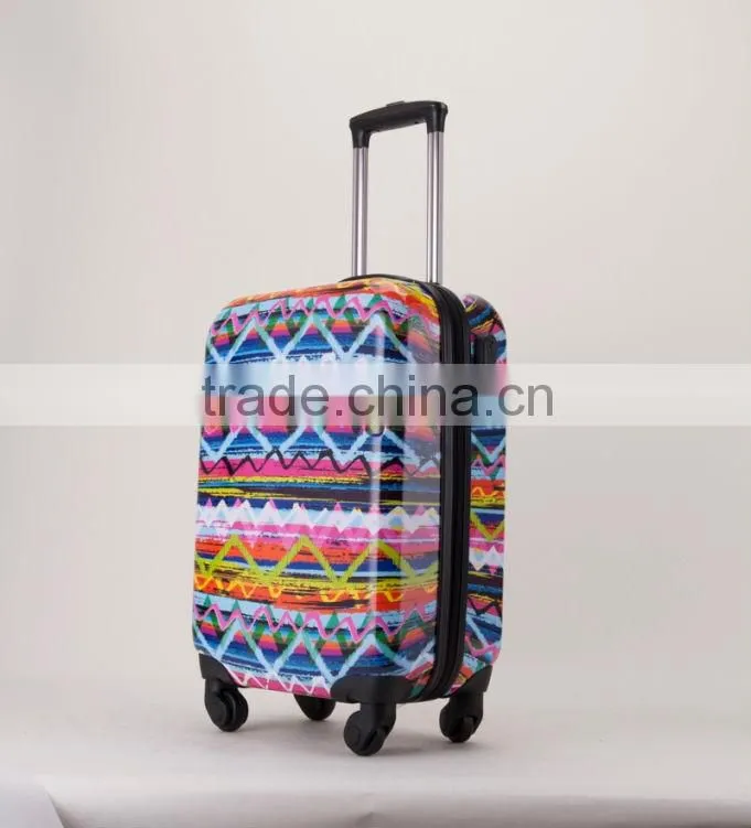 colorful hardshell luggage bag,trolley luggage set