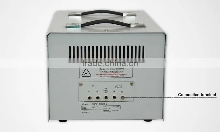 SRFII-12000-L Desk type Relay control type stabilizer LCD digital display full automatic AC voltage regulator