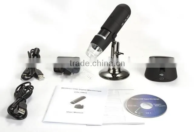 200X Wireless Digital Microscope with CE, FCC, RoHS