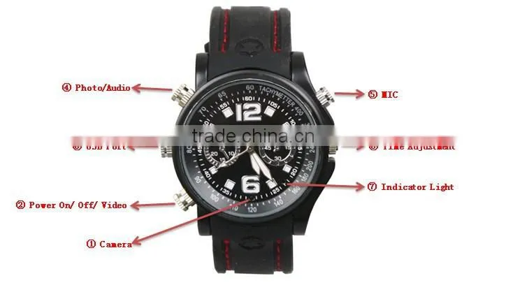 Waterproof watch camera JVE-3105C pocket digital camera web camera