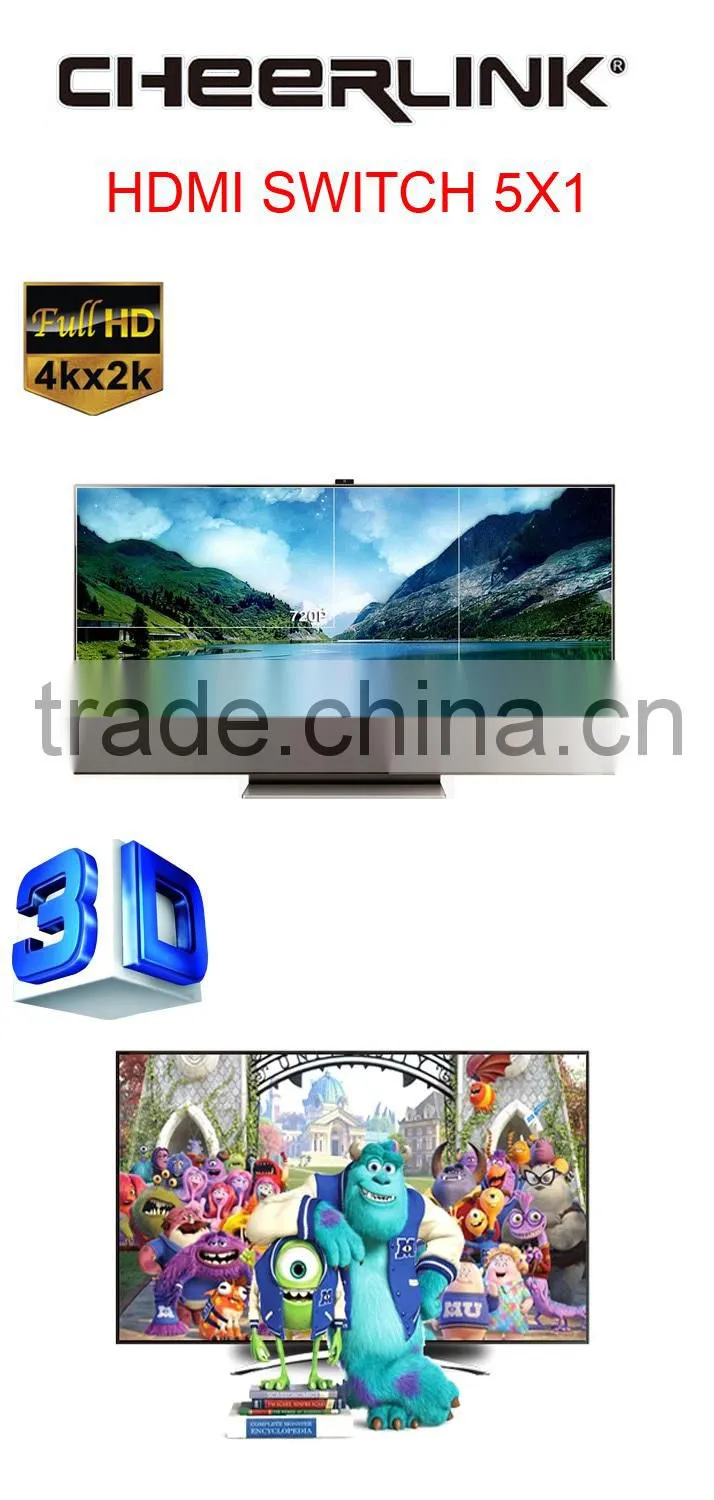 trendy high definition hdmi switch with 3d 4k supported