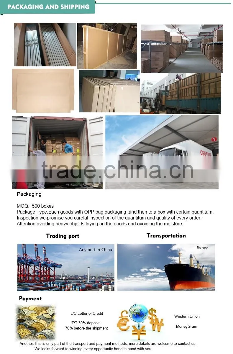 Customized packaging and size of the high hardness silver frame the Whiteboard