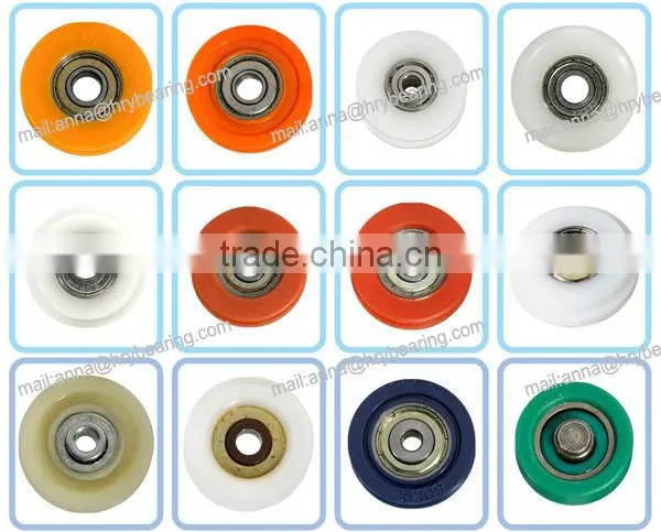 Barnroom sliding shower door roller u groove wheel