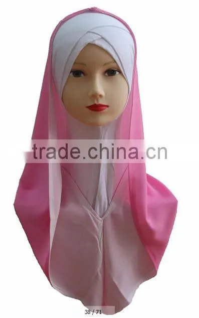 H229 popular muslim chiffon outside hijab