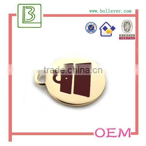Custom Logo bag accessory metal zipper puller for handbag