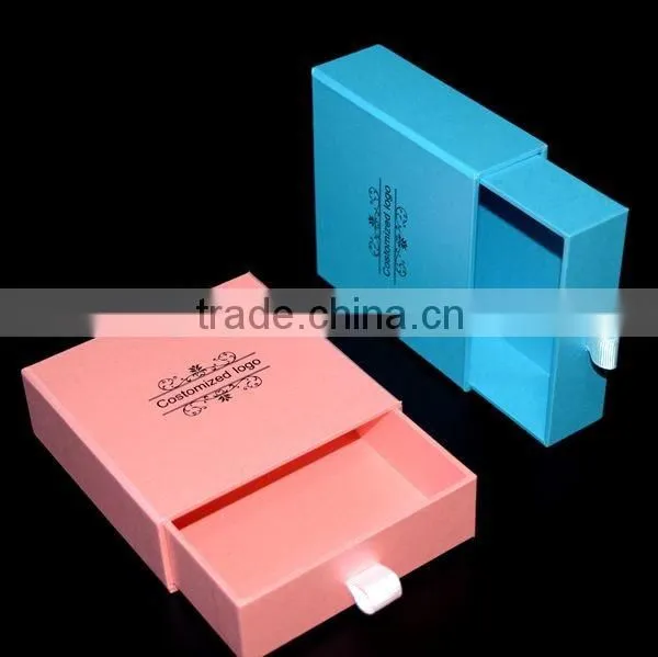 Eco-friendly custom black small gift box with transparent window