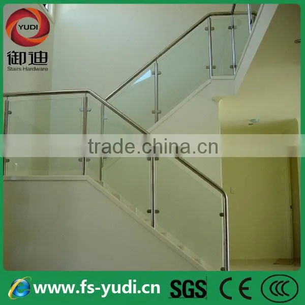 UK Modern attractive steel glass stairs manufacture