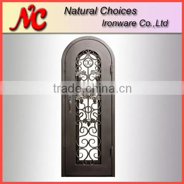 Single swing antique wine cellar door