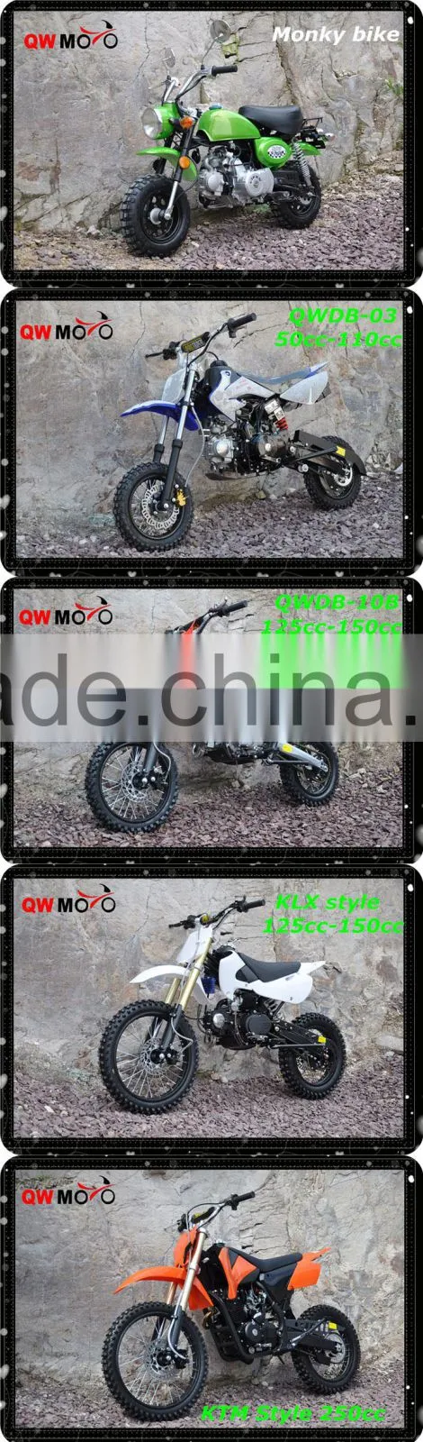 QWMOTO CE Blue skull 50cc 110cc 125cc engine motorcross 125cc dirt bike for sale